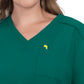 Women's 2-Pocket V-Neck Tuck-In Aura Top - C100 - Hunter