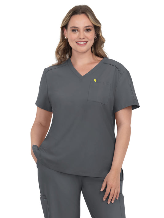 Women's 2-Pocket V-Neck Tuck-In Aura Top