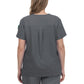 Women's 2-Pocket V-Neck Tuck-In Aura Top - C100 - Pewter