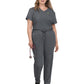Women's 2-Pocket V-Neck Tuck-In Aura Top - C100 - Pewter