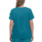 Women's 2-Pocket V-Neck Tuck-In Aura Top - C100 - Teal