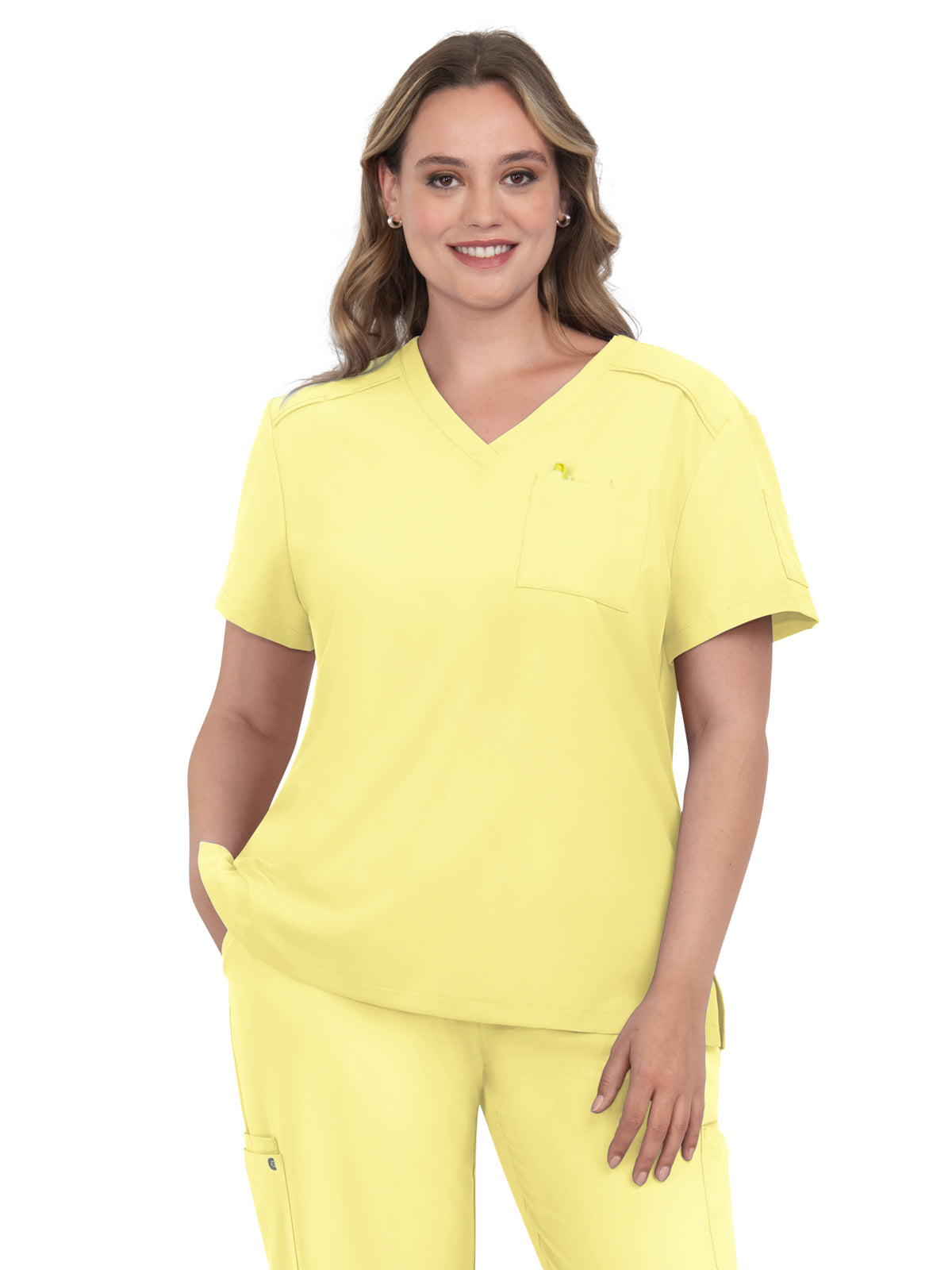 Women's 2-Pocket V-Neck Tuck-In Aura Top