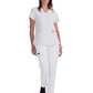 Women's 3-Pocket V-Neck Cardi Top - C101 - White