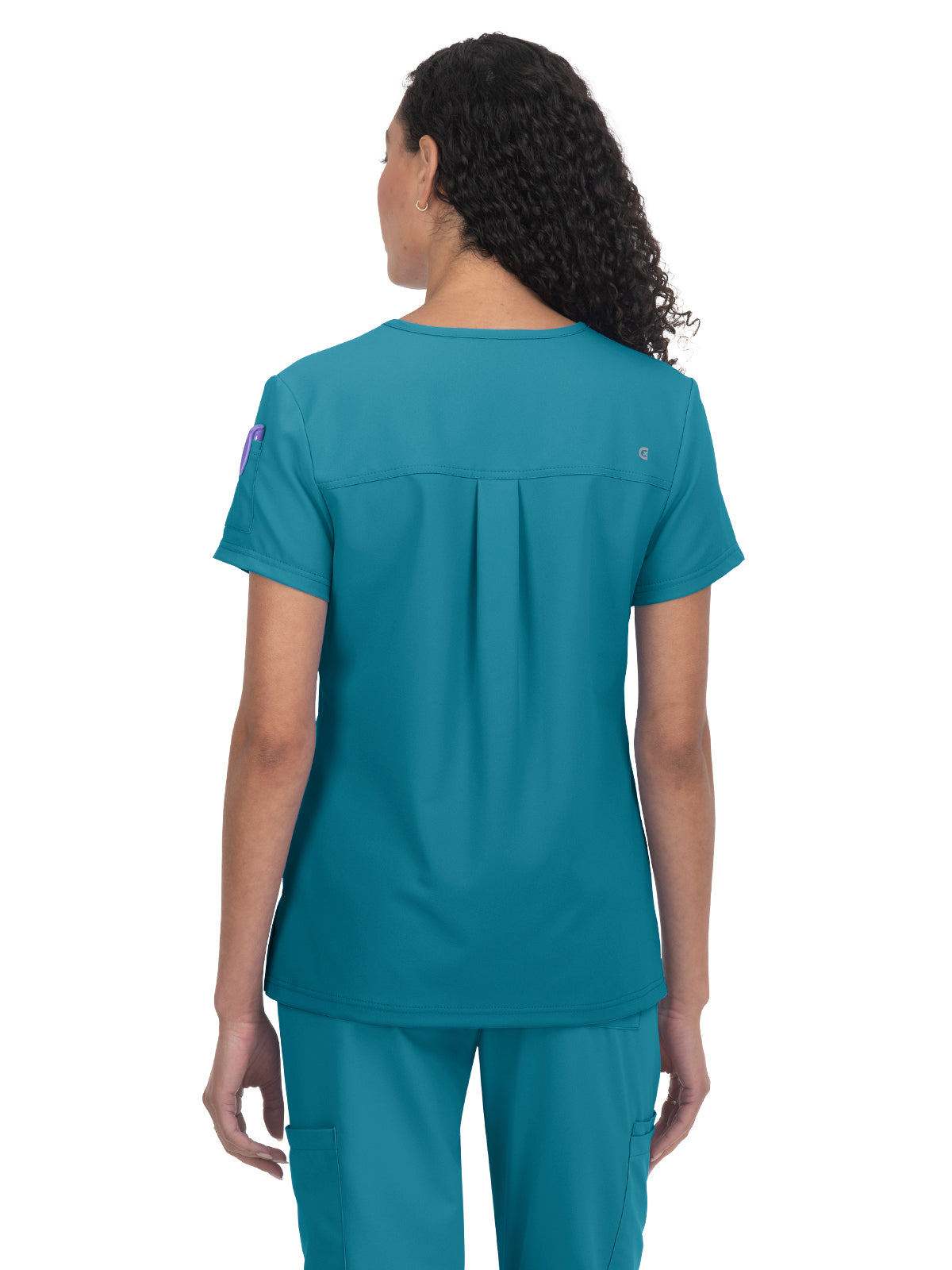 Women's 3-Pocket V-Neck Cardi Scrub Top