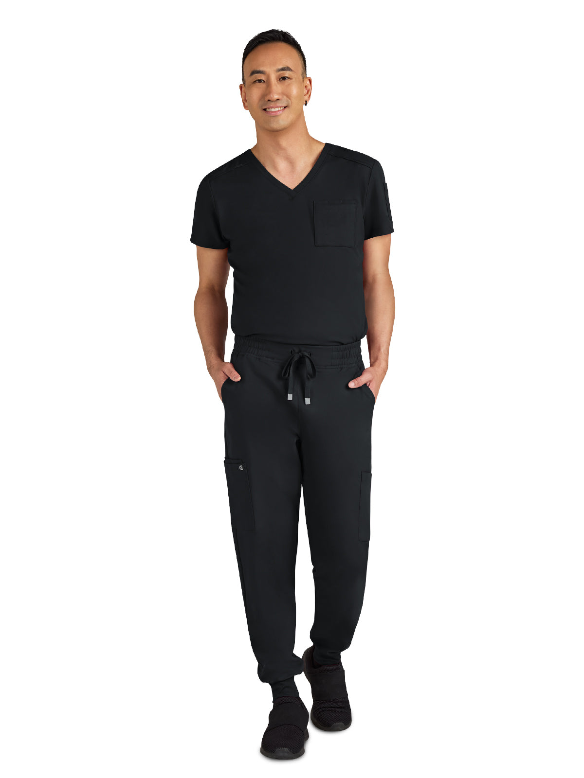 Men's Drawstring Elastic Waist Connective Jogger Pant