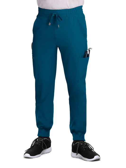 Men's Drawstring Elastic Waist Connective Jogger Pant