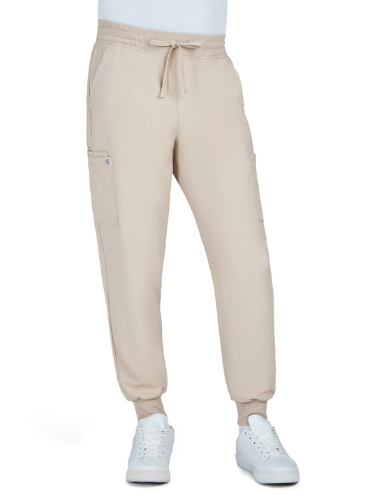 Men's Drawstring Elastic Waist Connective Jogger Pant