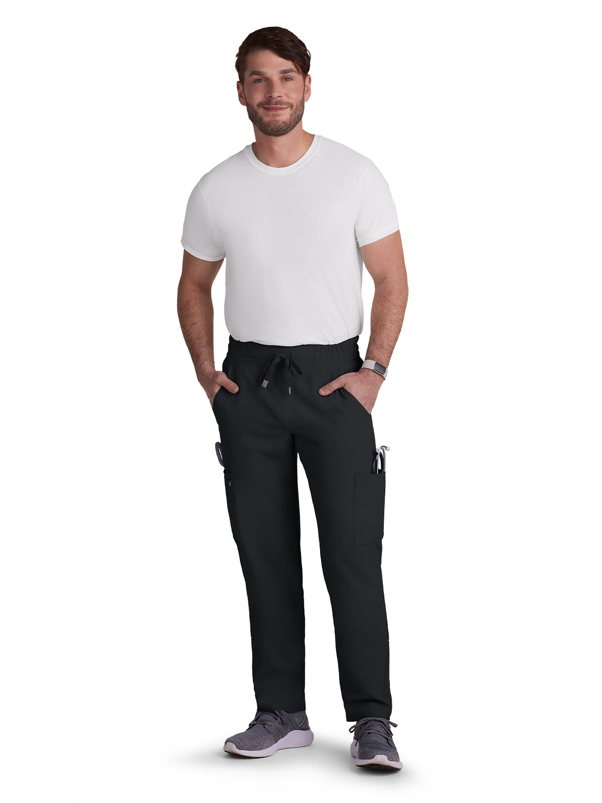 Men's 6-Pocket Drawstring Elastic Waist Neuro Pant