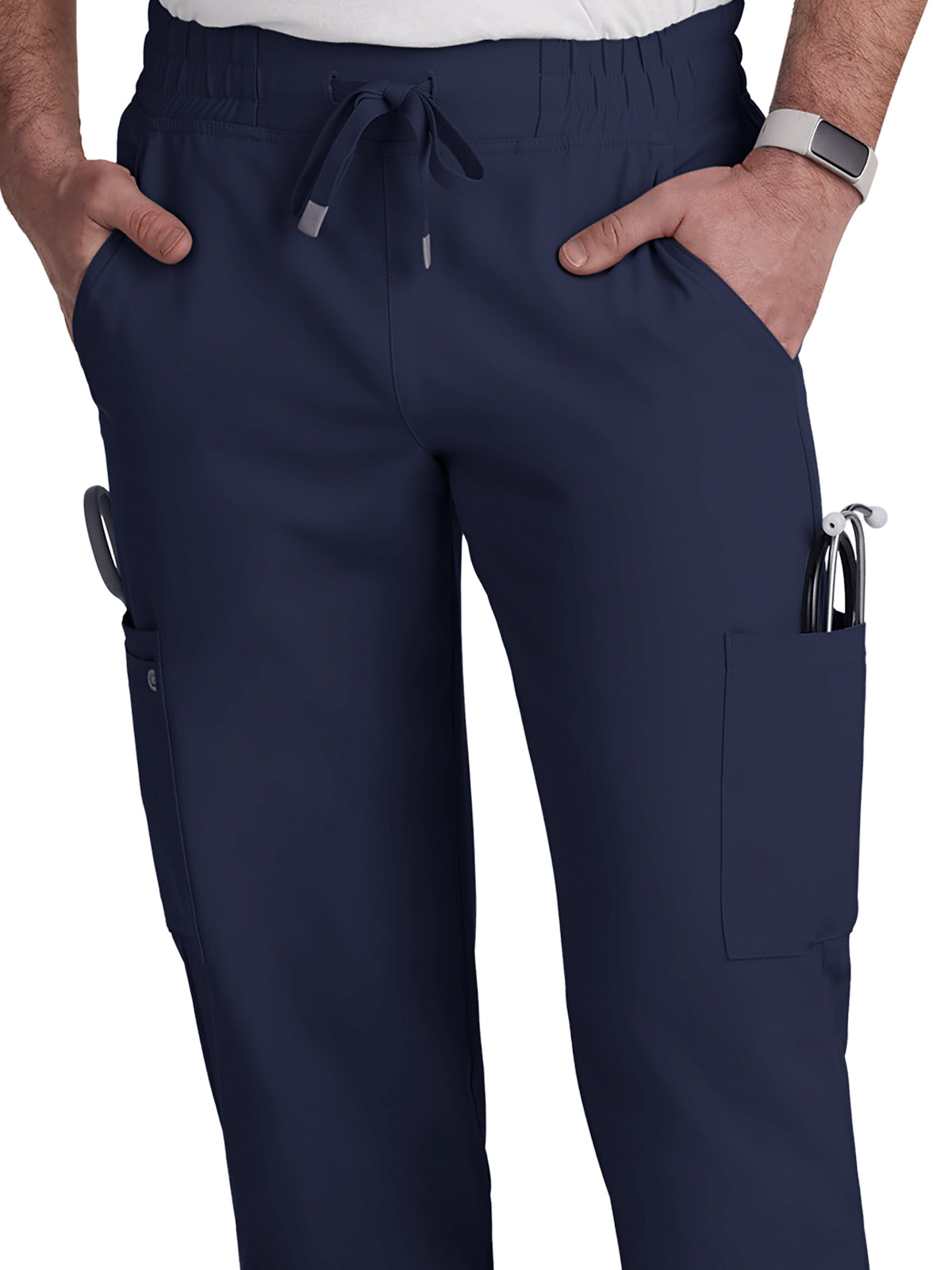 Men's 6-Pocket Drawstring Elastic Waist Neuro Pant