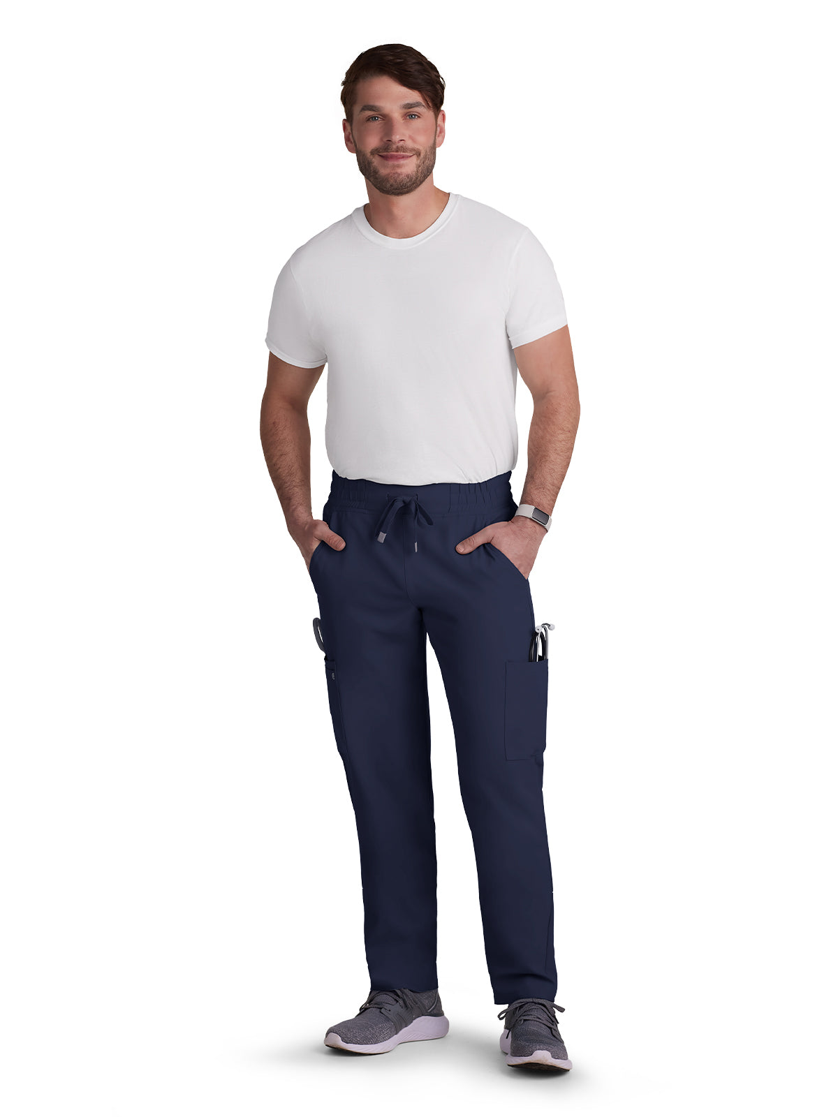 Men's 6-Pocket Drawstring Elastic Waist Neuro Pant