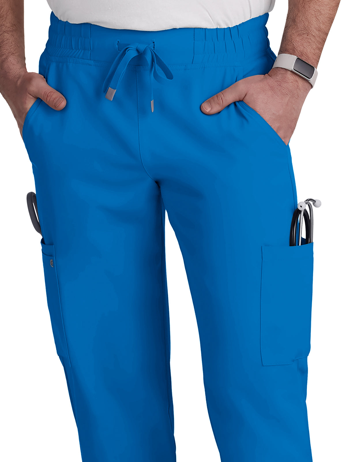 Men's 6-Pocket Drawstring Elastic Waist Neuro Pant