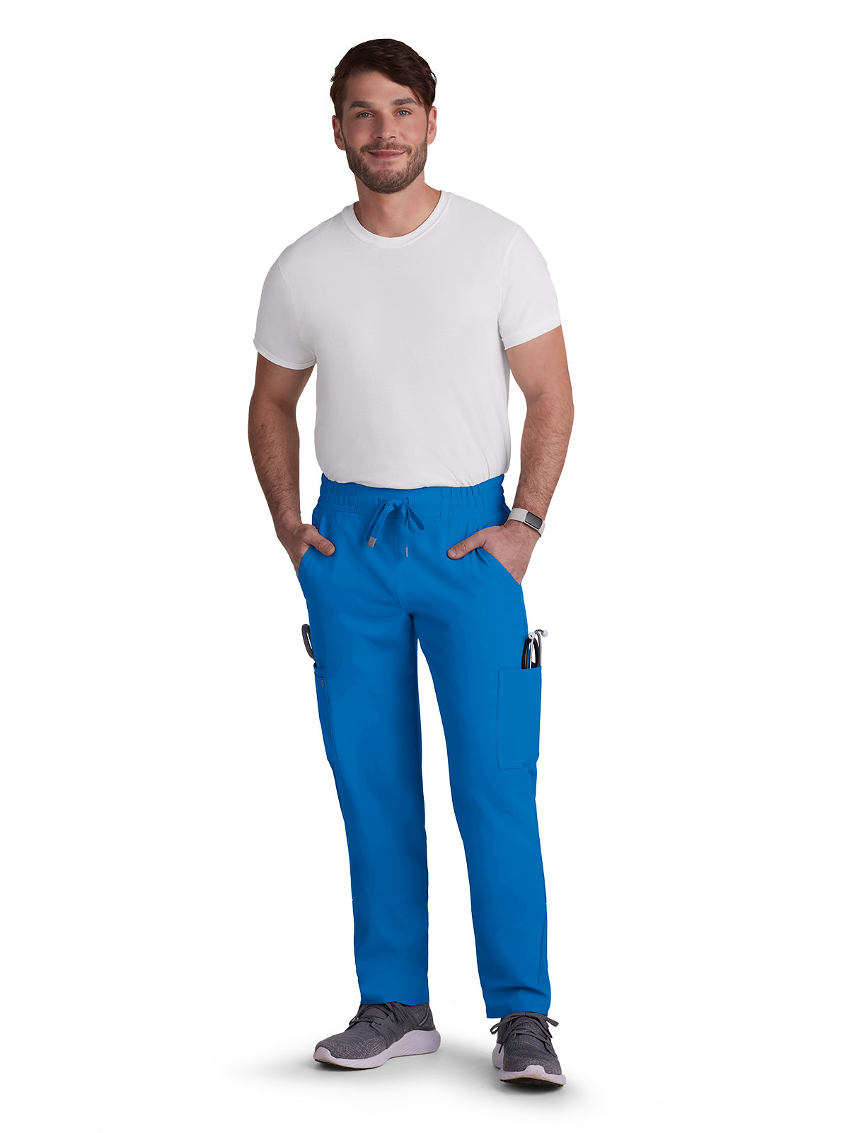 Men's 6-Pocket Drawstring Elastic Waist Neuro Pant