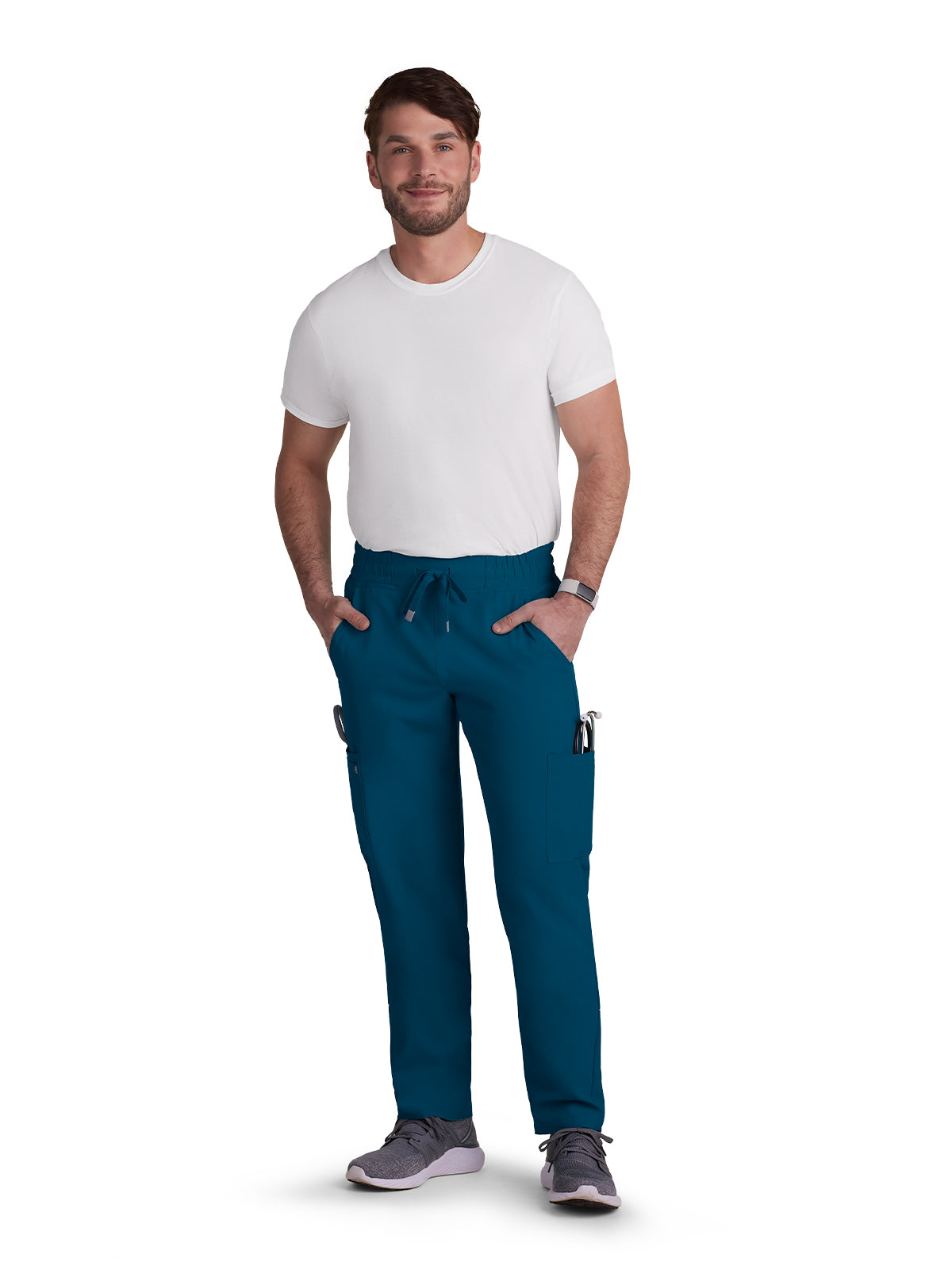 Men's 6-Pocket Drawstring Elastic Waist Neuro Pant