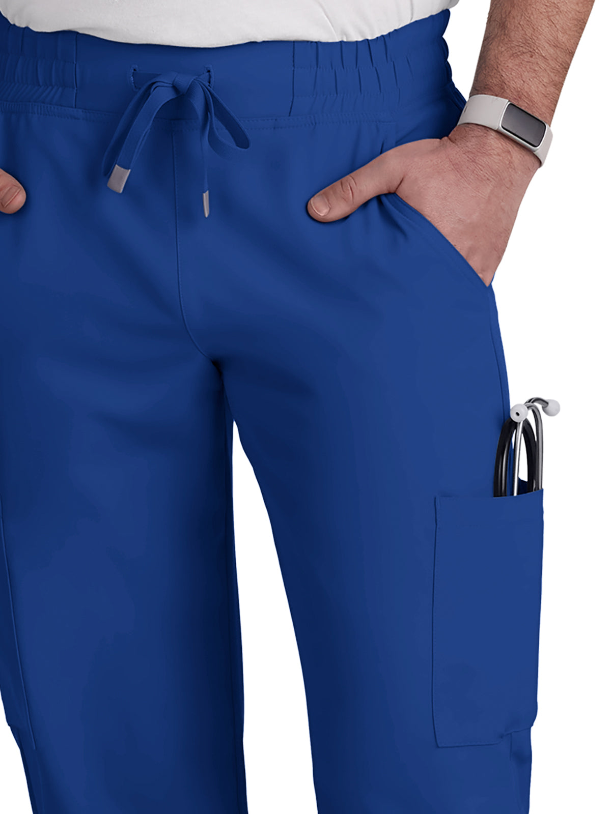 Men's 6-Pocket Drawstring Elastic Waist Neuro Pant