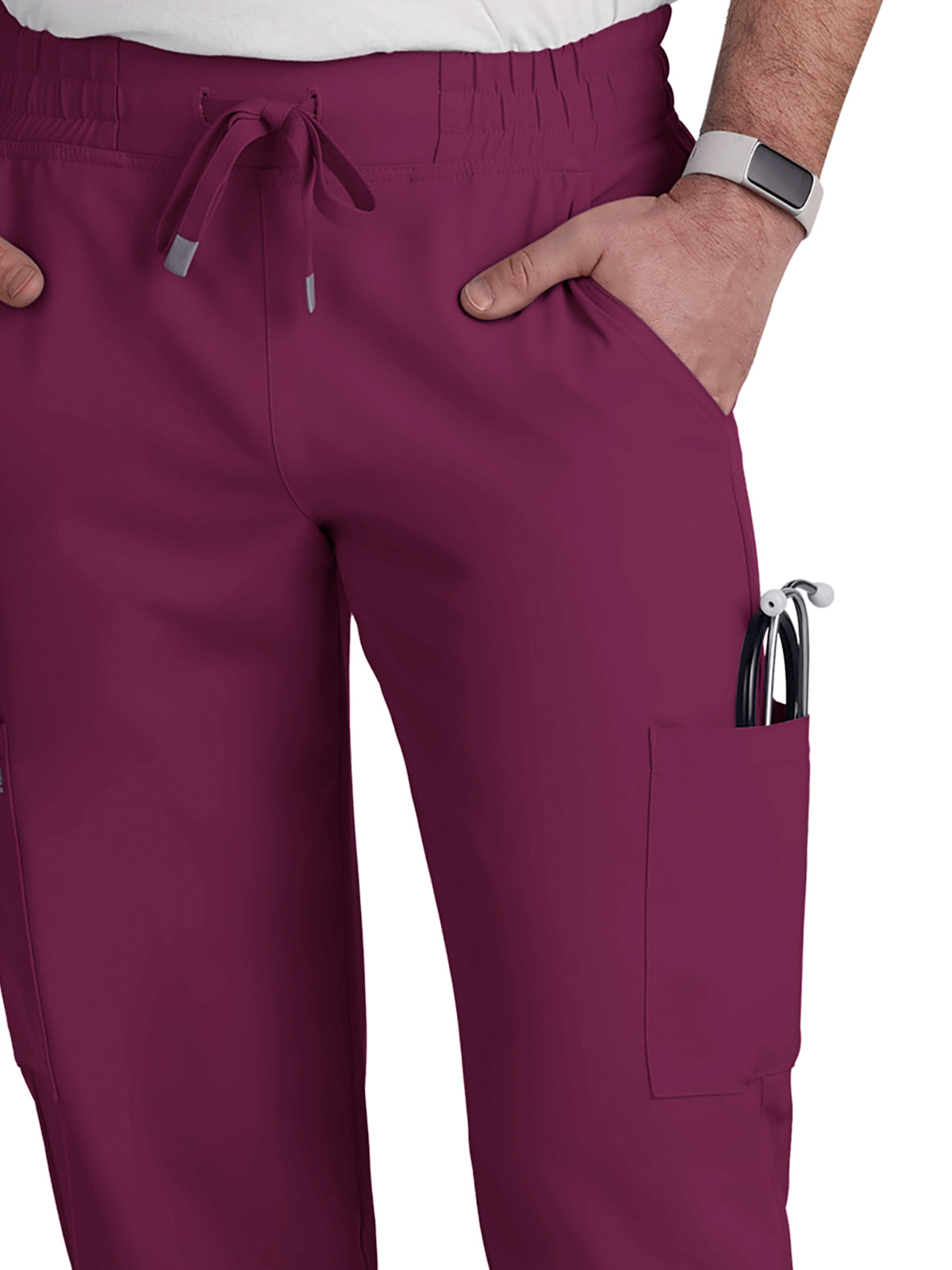 Men's 6-Pocket Drawstring Elastic Waist Neuro Pant