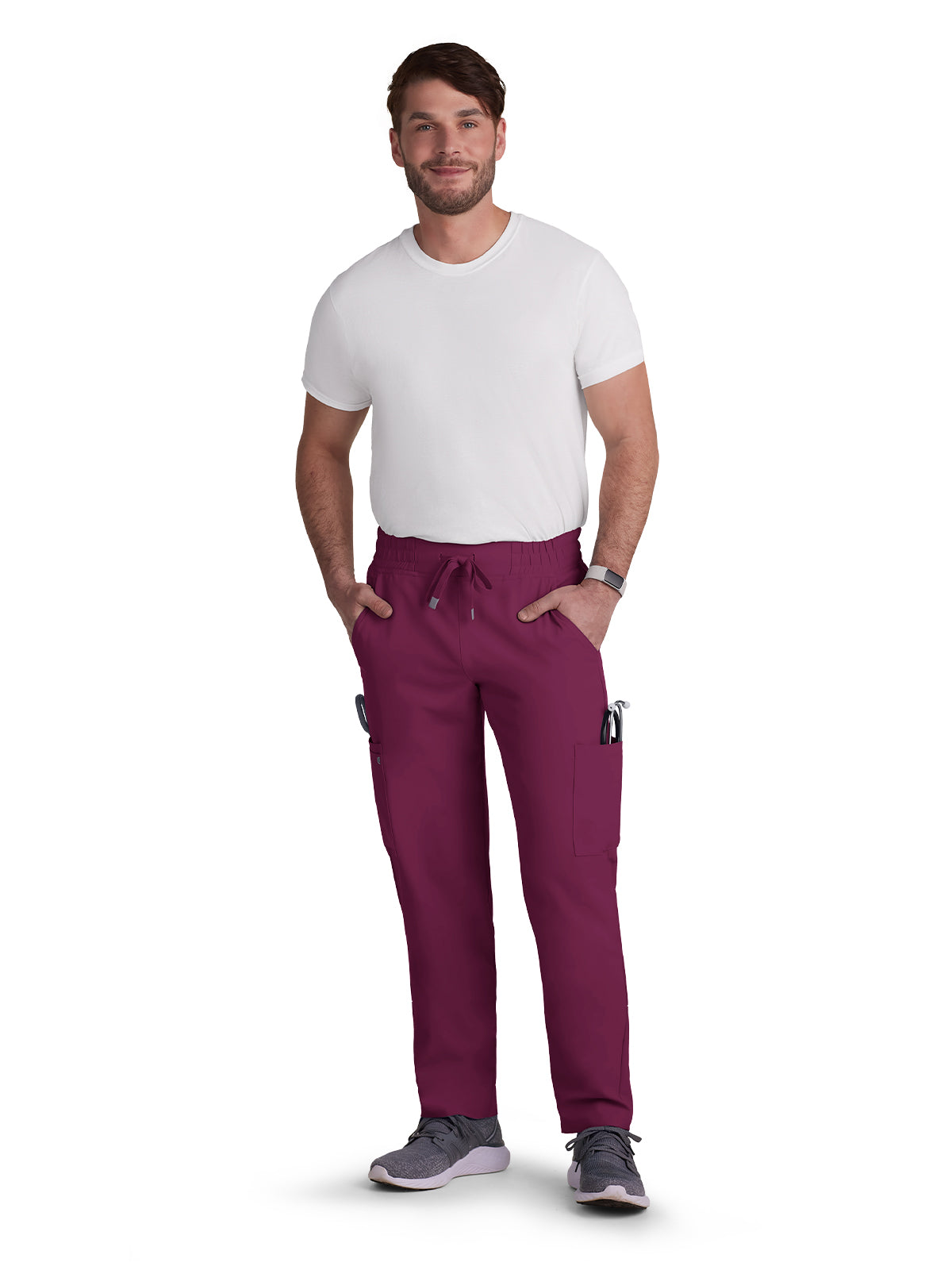 Men's 6-Pocket Drawstring Elastic Waist Neuro Pant