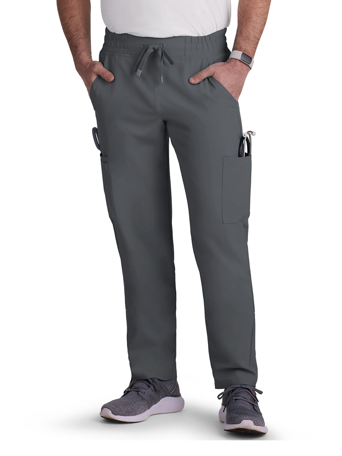 Men's 6-Pocket Drawstring Elastic Waist Neuro Pant