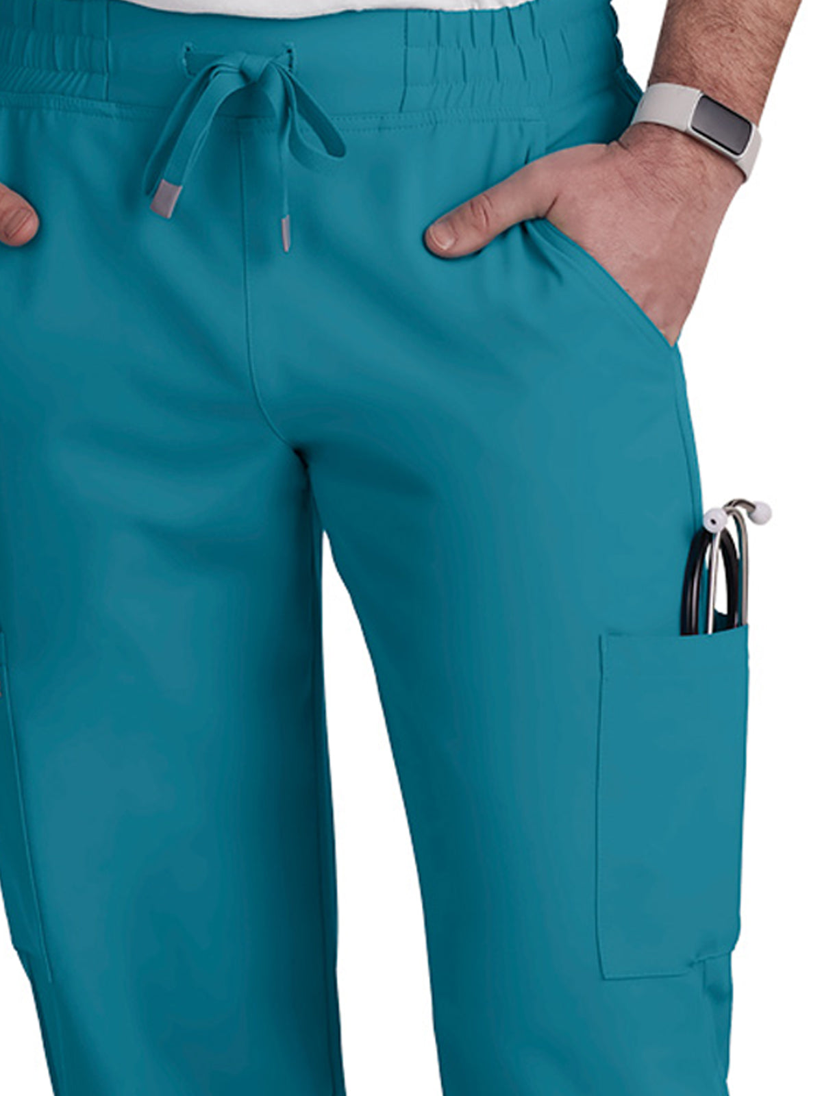 Men's 6-Pocket Drawstring Elastic Waist Neuro Pant