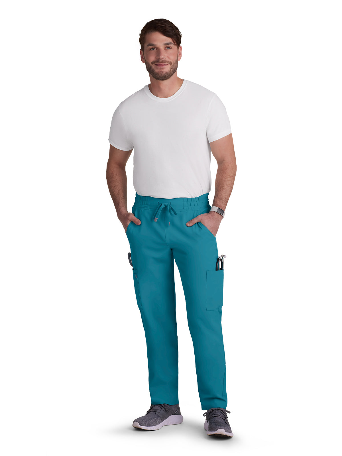 Men's 6-Pocket Drawstring Elastic Waist Neuro Pant