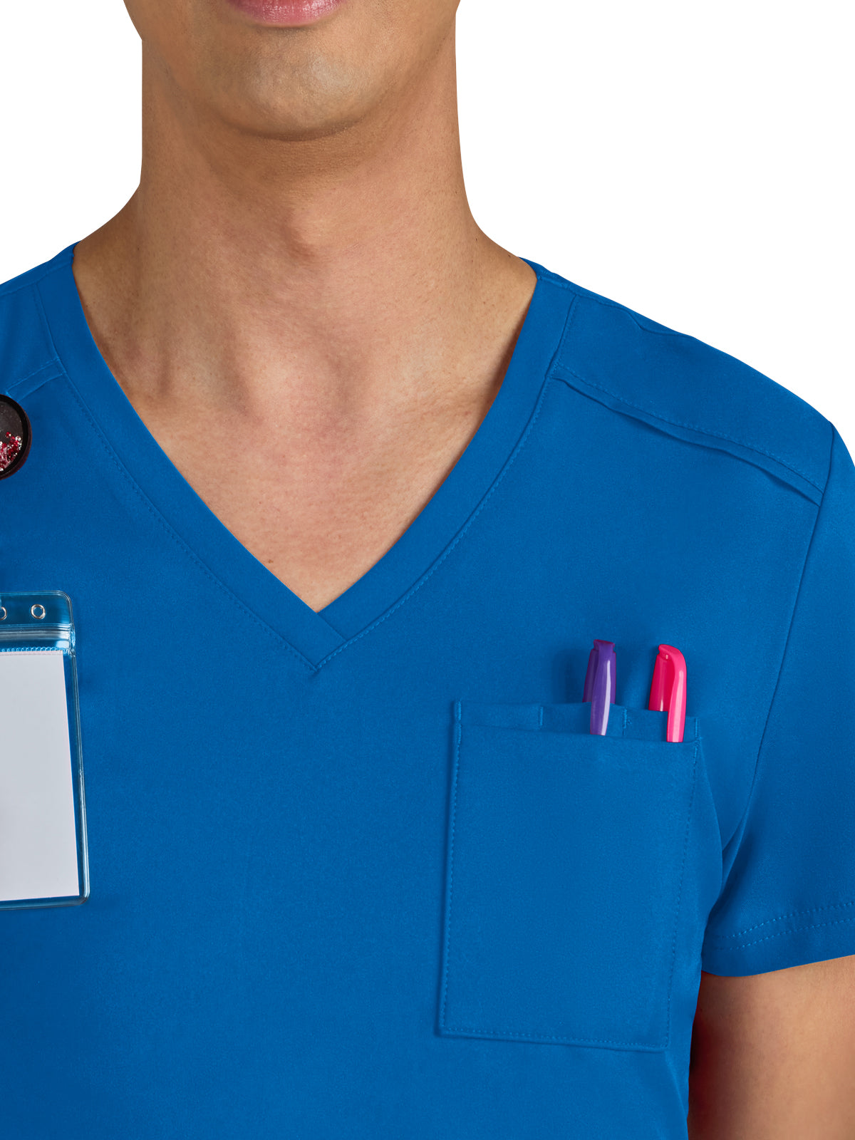 Men's Chest Pocket V-Neck Arthro Scrub Top