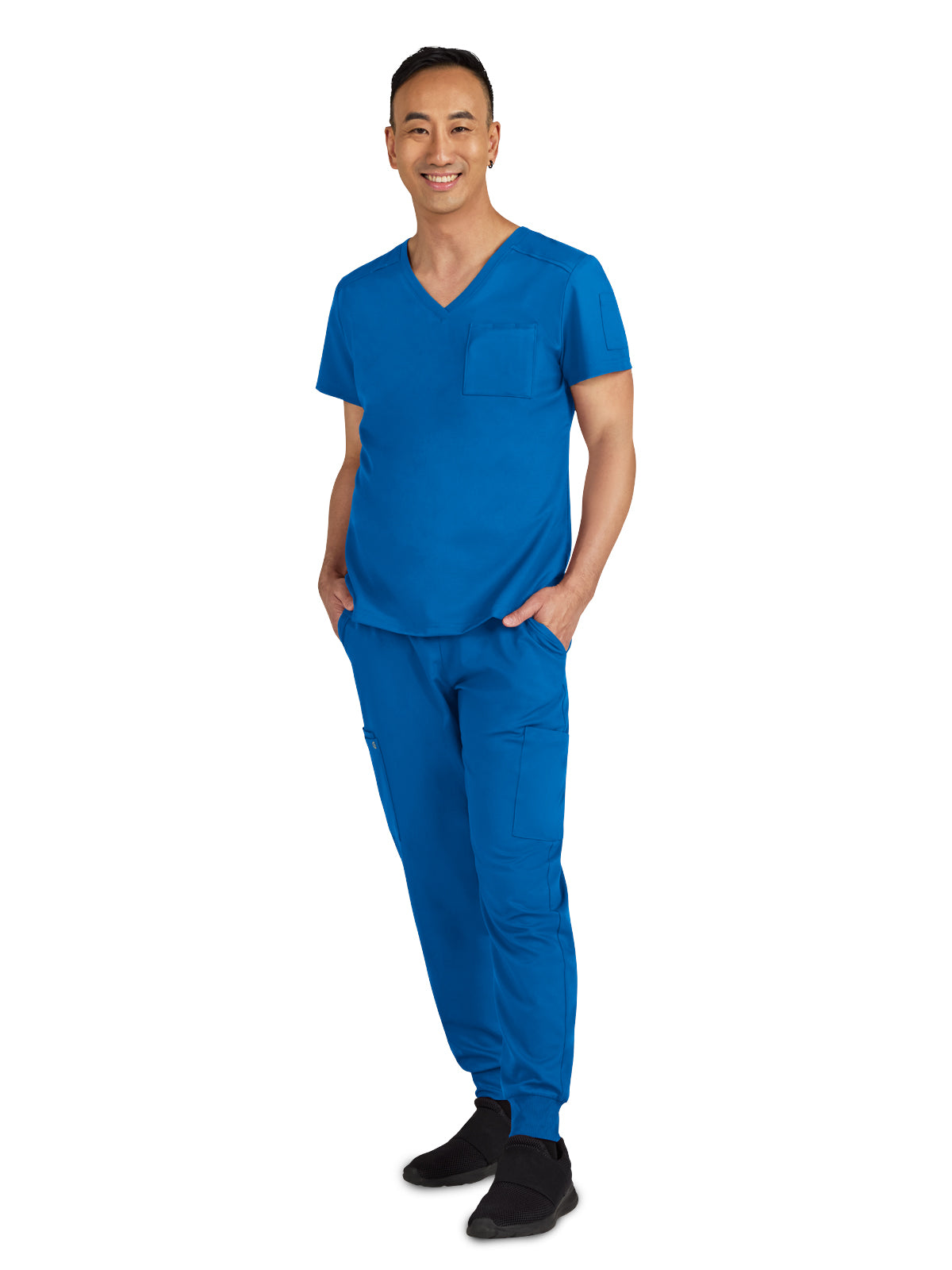 Men's Chest Pocket V-Neck Arthro Scrub Top