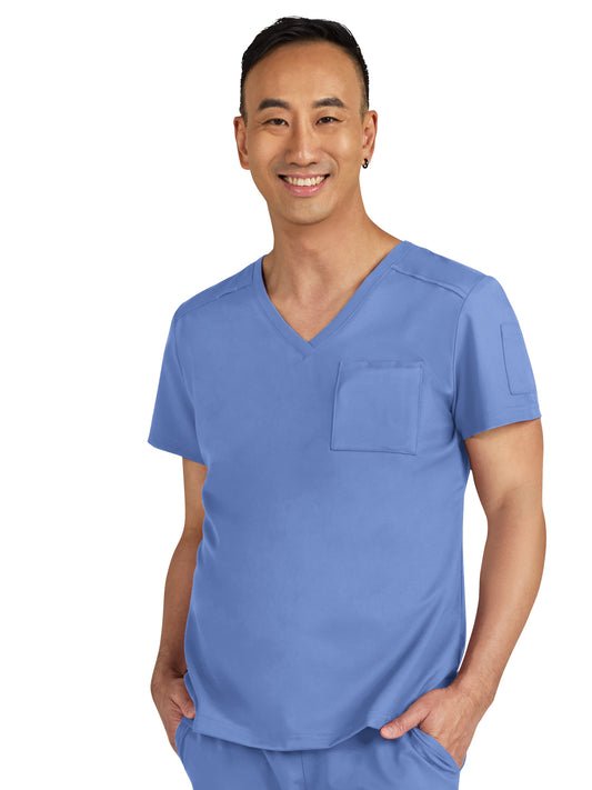 Men's Chest Pocket V-Neck Arthro Top