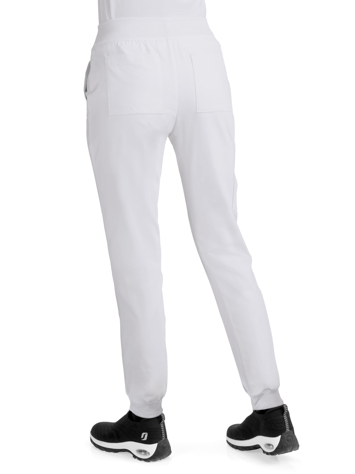 Women's 6-Pocket Ribbed Cuff Jogger Style Pulse Scrub Pant