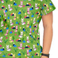 Women's 2-Pocket Stretch Print Doll Scrub Top