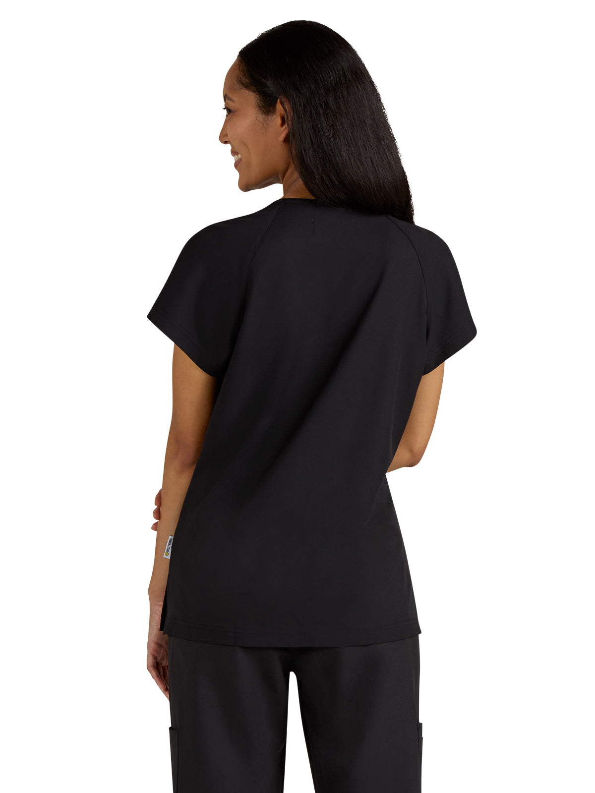 Women's Zipper Neck Ecstatic Scrub Top