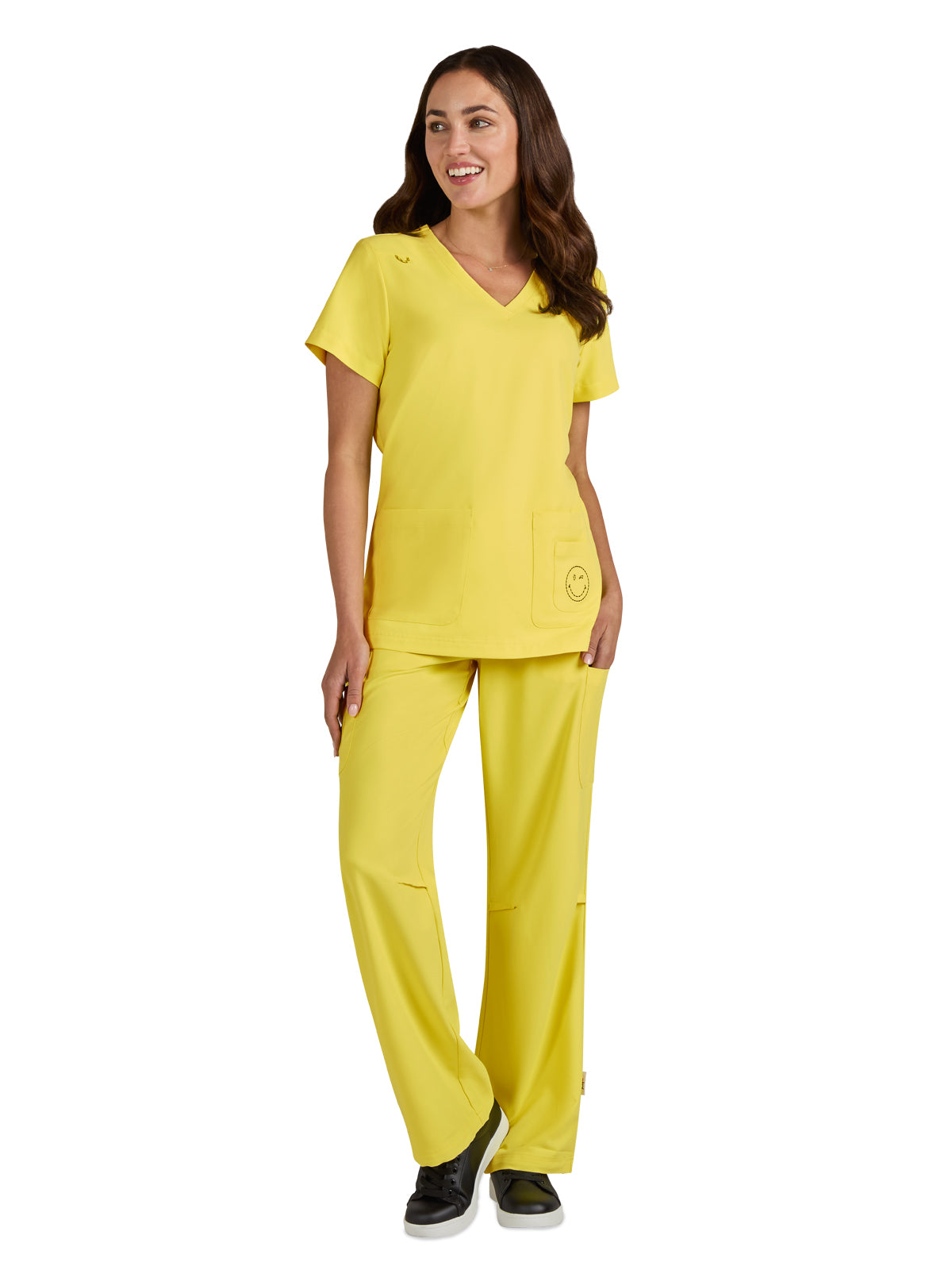 Women's 3-Pocket V-Neck Blissful Scrub Top