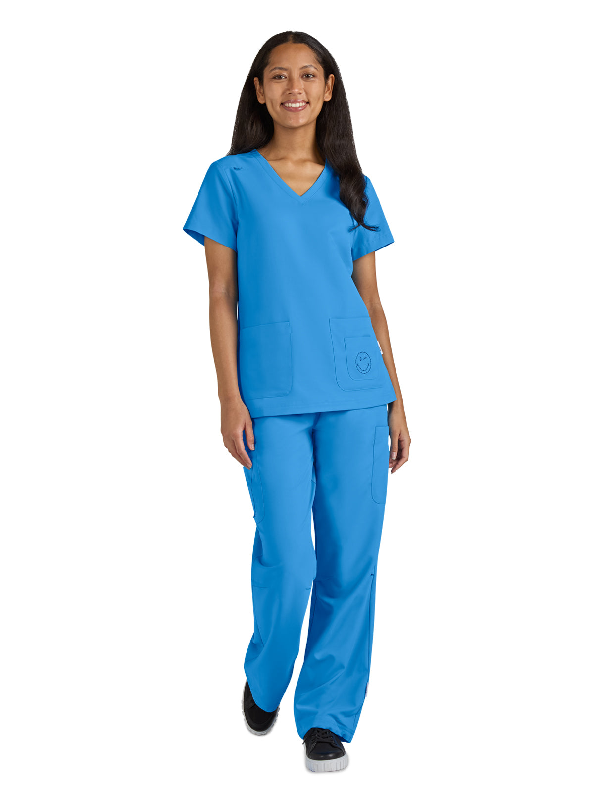 Women's 3-Pocket V-Neck Blissful Scrub Top