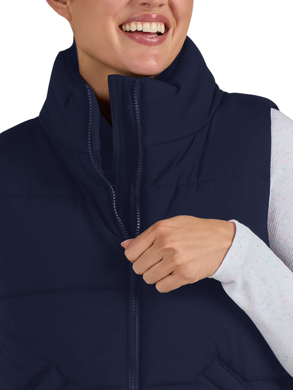 Women's Contrast Lining Delighted Vest