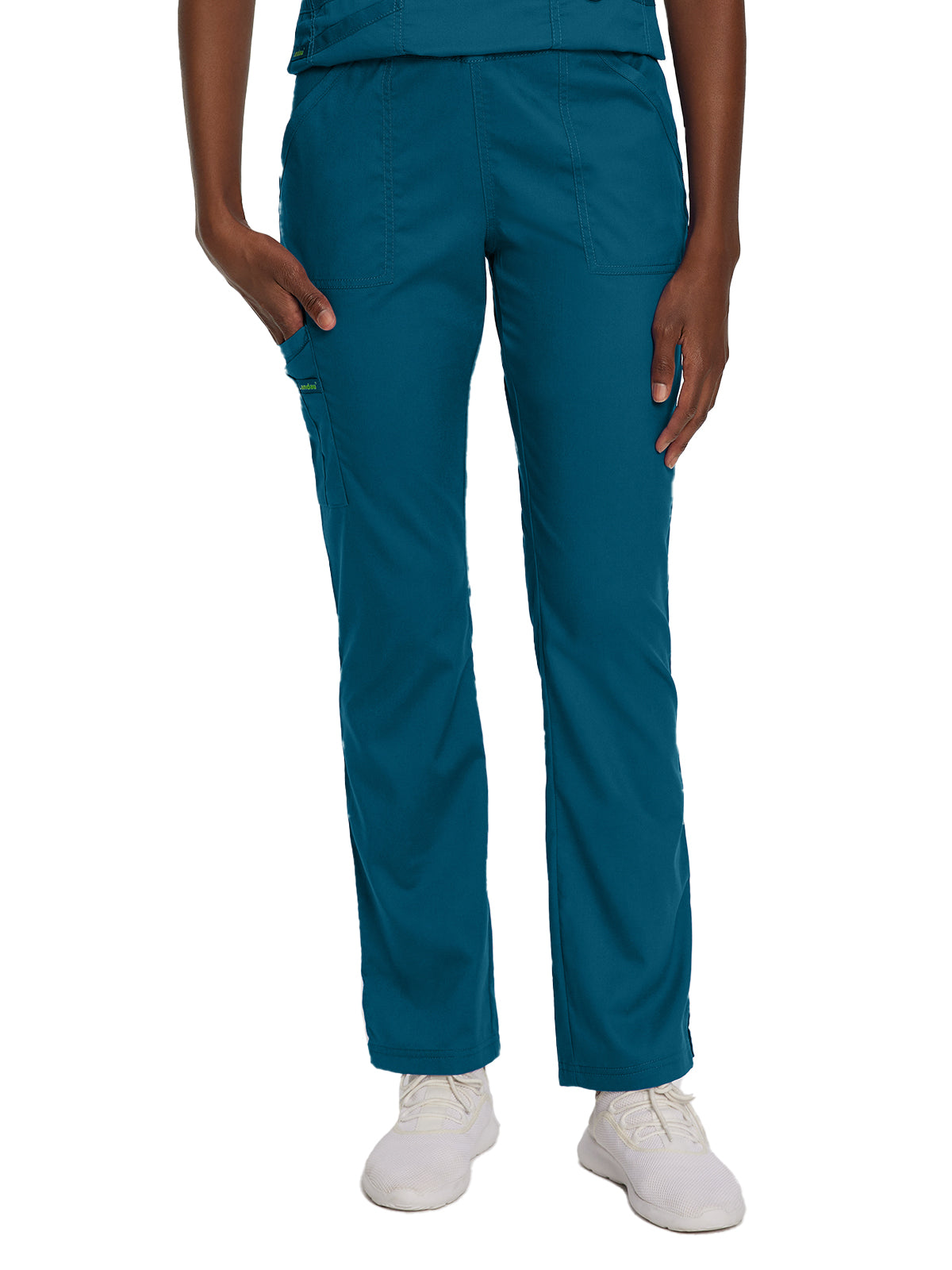 Women's 5-Pocket Straight Leg Cargo Scrub Pant