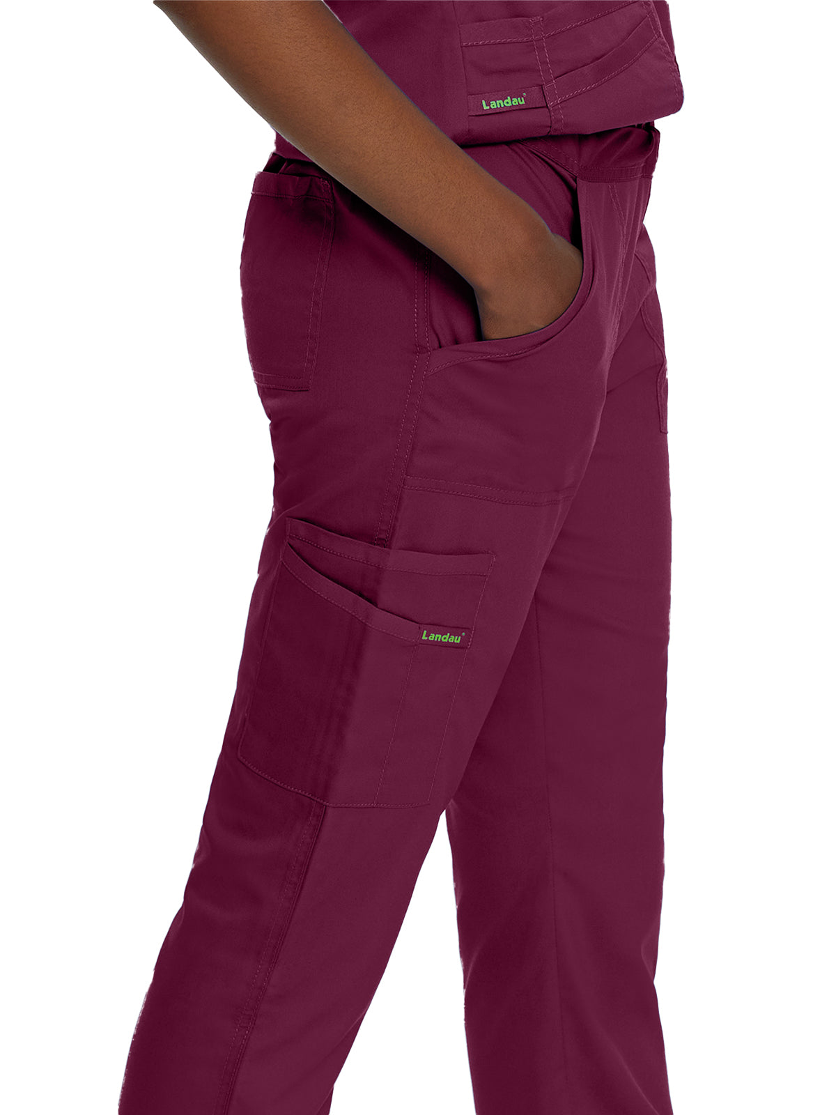 Women's 5-Pocket Straight Leg Cargo Scrub Pant