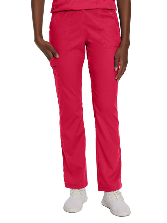 Women's 5-Pocket Straight Leg Cargo Scrub Pant