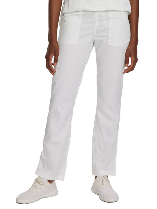 Women's 5-Pocket Straight Leg Cargo Scrub Pant