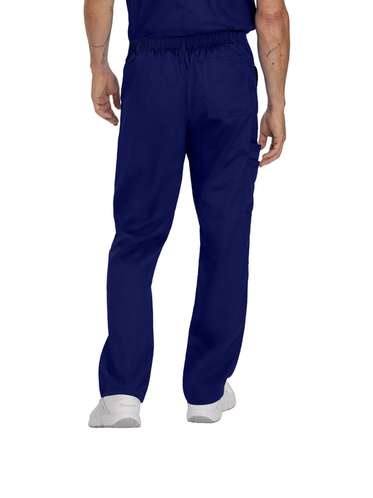 Men's 6-Pocket Straight-Leg Cargo Scrub Pant