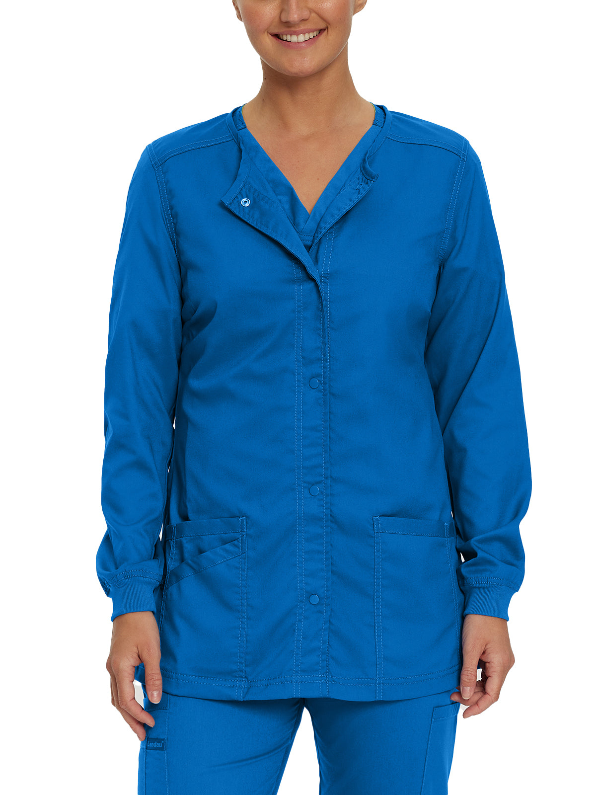 Women's Snap Front Scrub Jacket