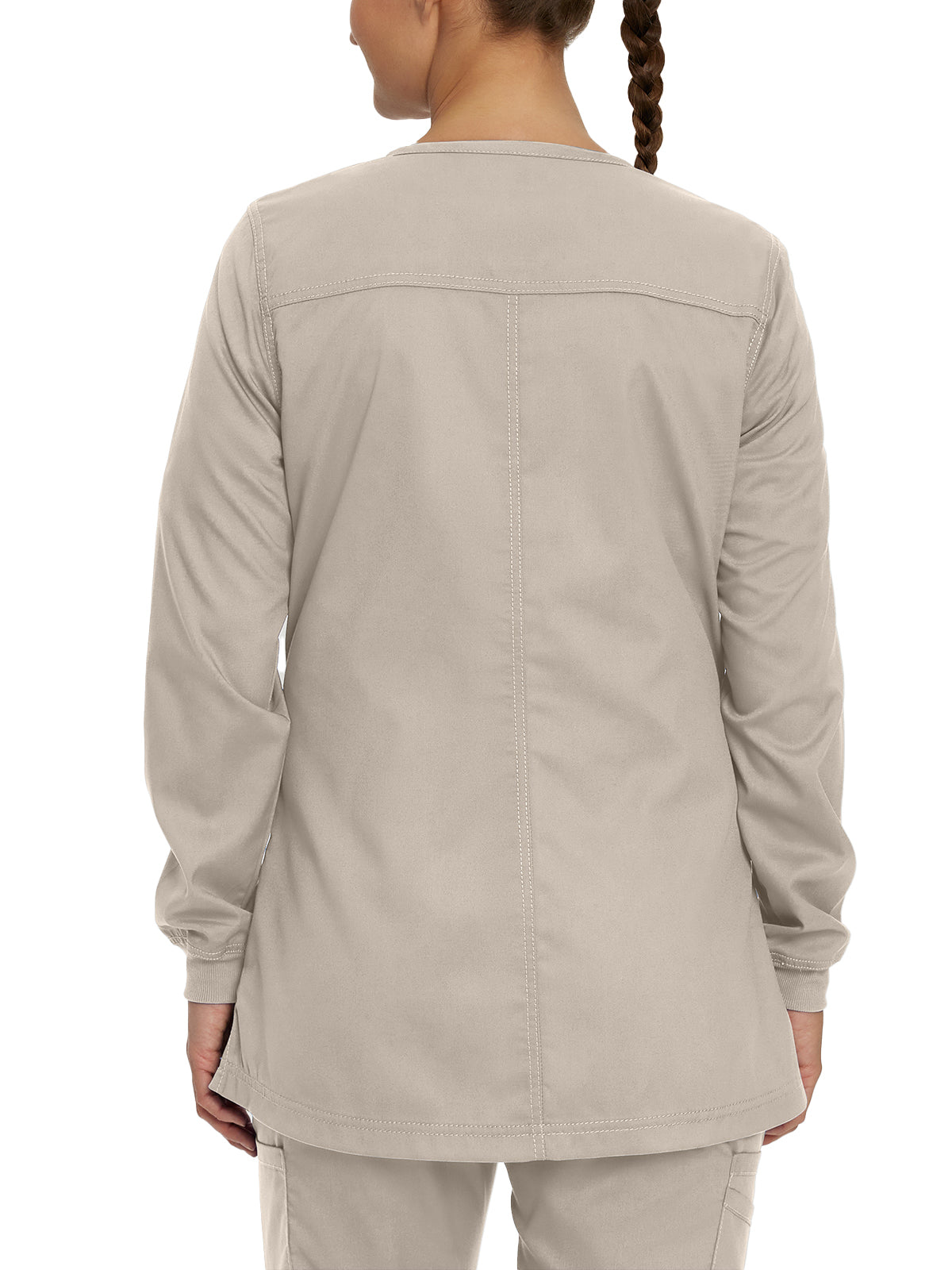 Women's Snap Front Scrub Jacket