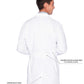 Men's Five-Pocket 100% Cotton 37" Full-Length Lab Coat - 3124 - White 8 OZ 100% Cotton Twill