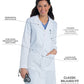 Women's Three-Pocket 40.5" Full-Length Lab Coat