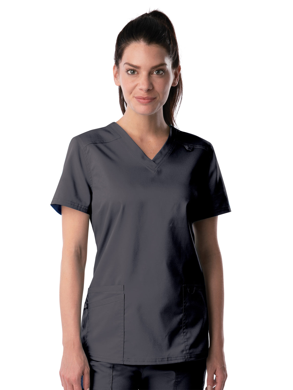 Women's 3-Pocket Fade Resistant V-Neck Scrub Top