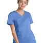 Women's 3-Pocket Mock Wrap Neck Scrub Top