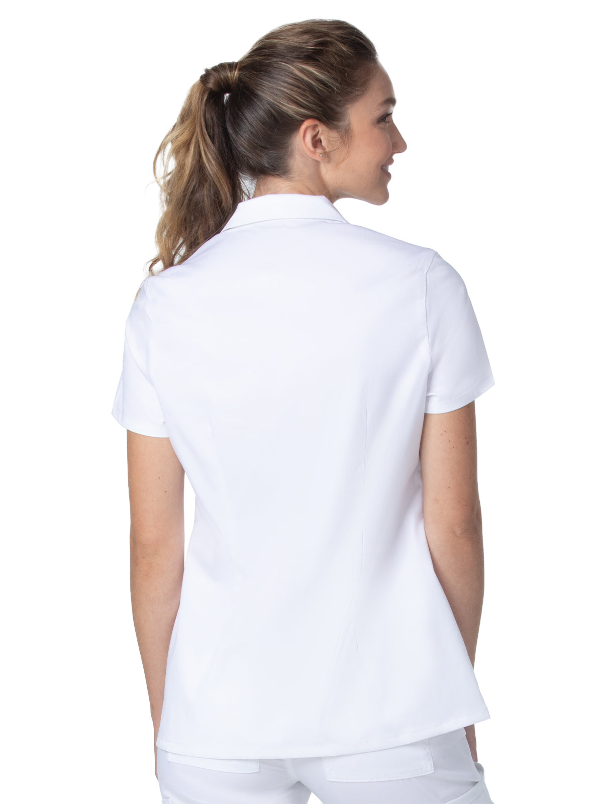 Women's 5-Pocket Notch Collar Scrub Top