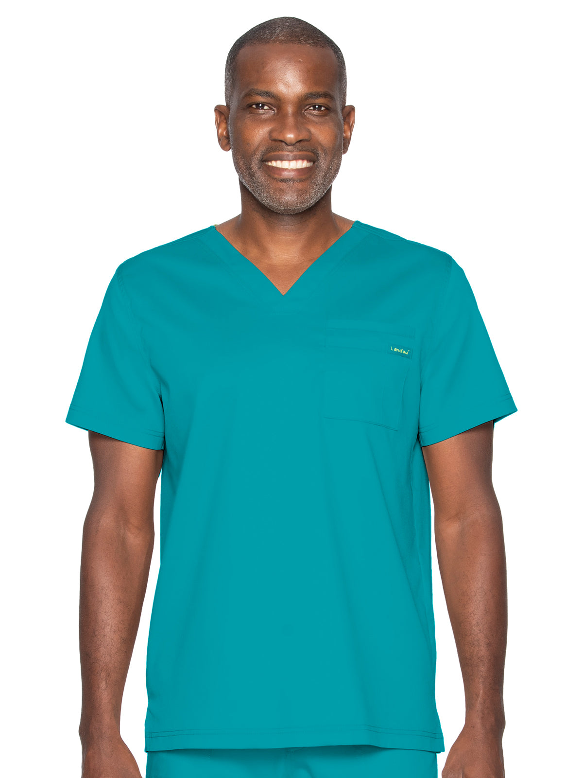 Unisex 2-Pocket Tuckable V-Neck Scrub Top