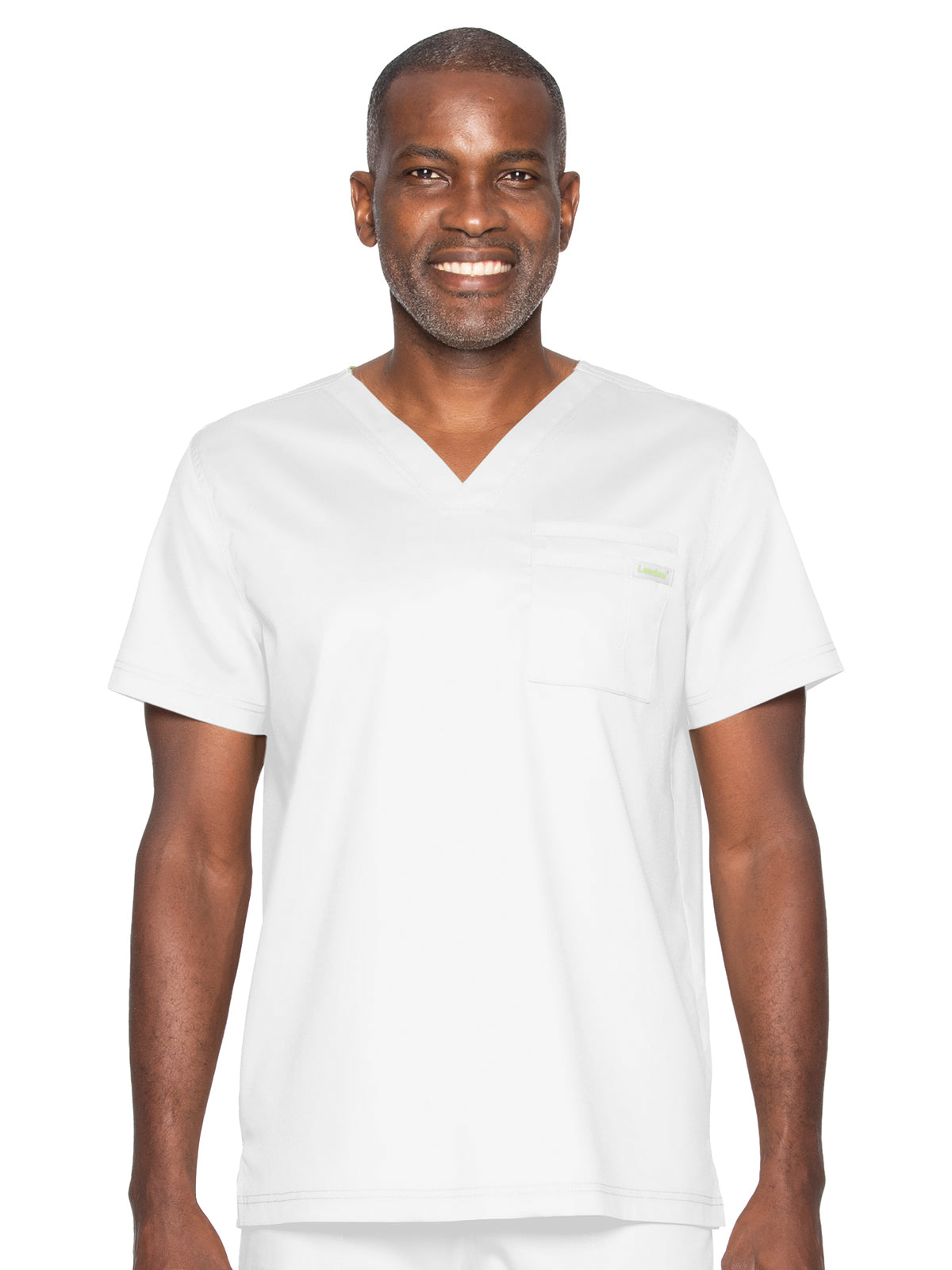 Unisex 2-Pocket Tuckable V-Neck Scrub Top