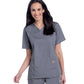 Women's 3-Pocket Clean Back V-Neck Scrub Top