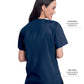 Women's 3-Pocket Clean Back V-Neck Top - 70221 - Navy