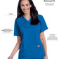 Women's 3-Pocket Clean Back V-Neck Top - 70221 - Royal Blue