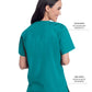 Women's 3-Pocket Clean Back V-Neck Top - 70221 - Teal
